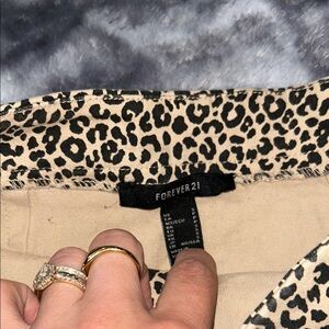 Forever 21 Animal Print Mini Skirt